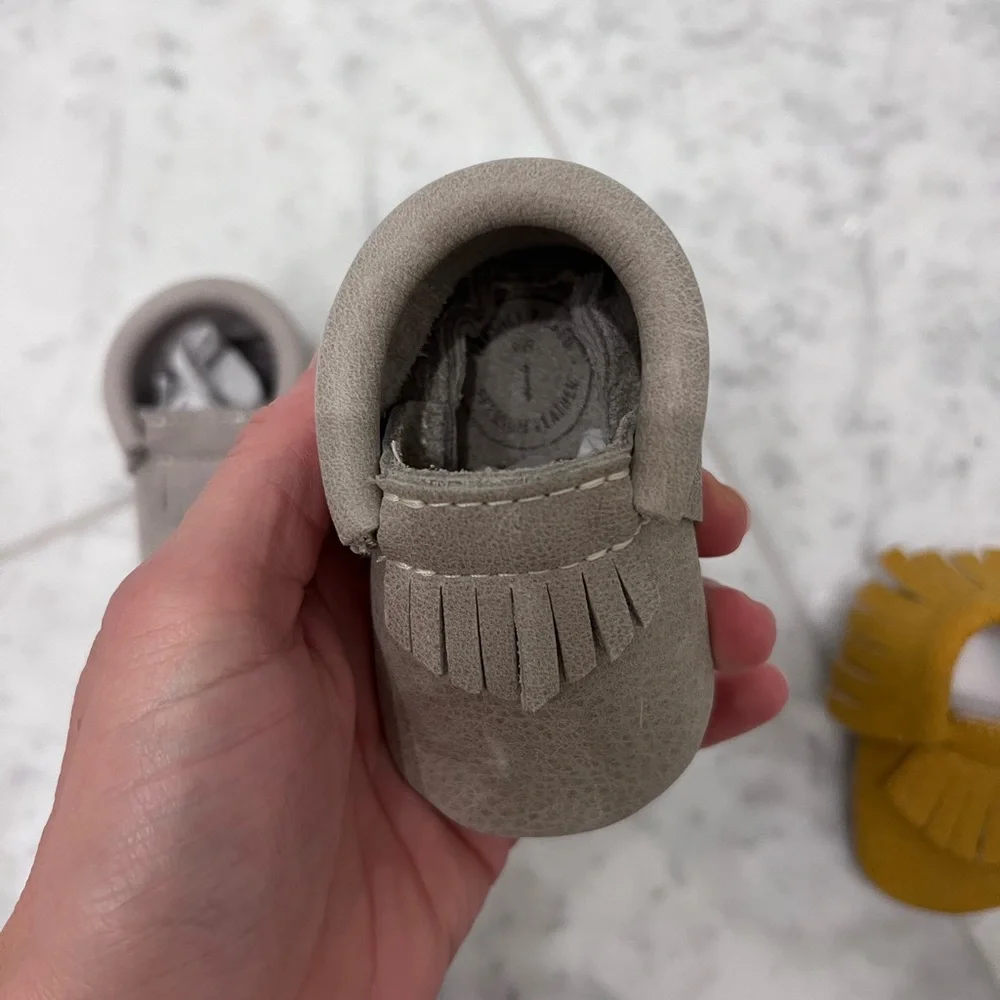 Freshly Picked Baby Boy's Salt Flats City Soft Sole Moccasins - Size 1